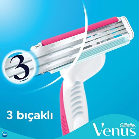 GİLLETTE VENÜS 3 BIÇAKLI RENKLİ KULLAN AT 4+2 AD